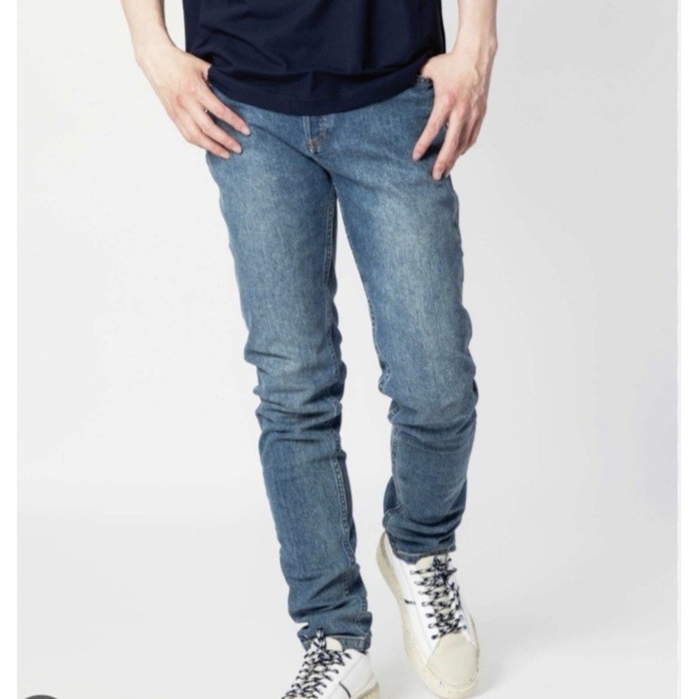 A.P.C. Petit Standard Jeans Men 34 Washed Indigo Stretch Slim Straight